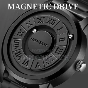 Black Foxbox Magnetic Gents Wrist Watch