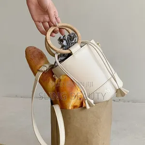 Cream Bucket Handbag