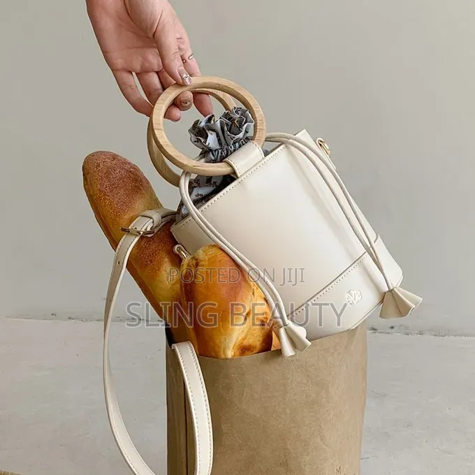 Cream Bucket Handbag