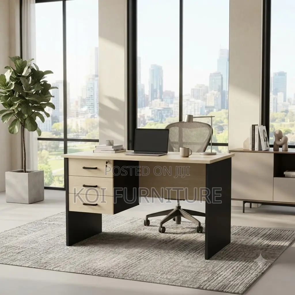 Office Desk; 1.2 Meter Home Clerical Office Desks With Wood Finish