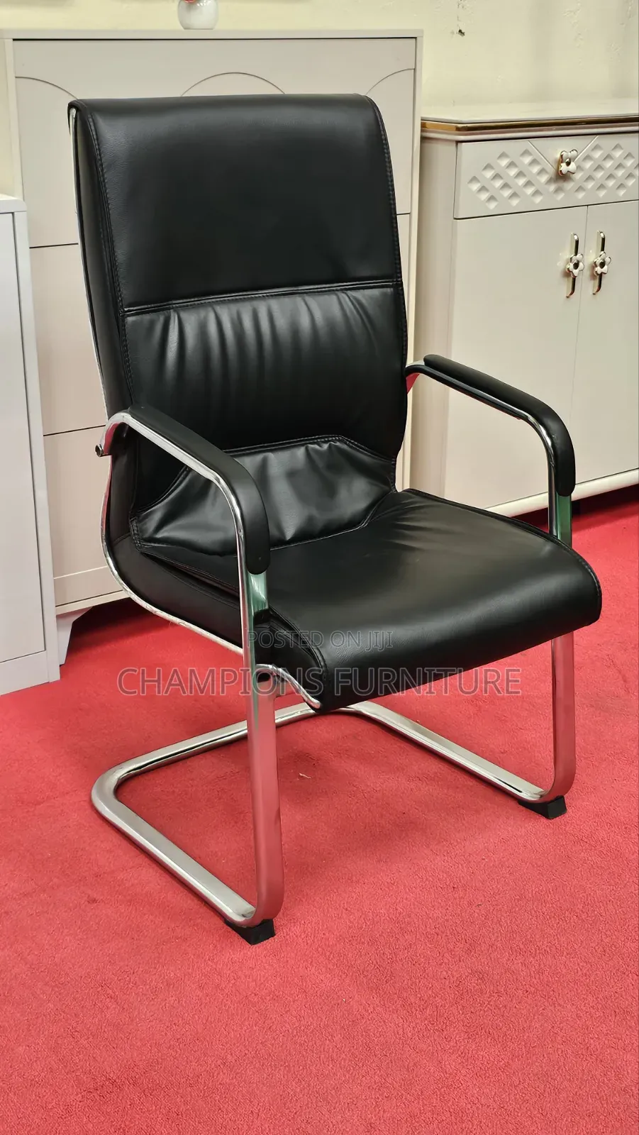 Executive Leather Cantilever Chair