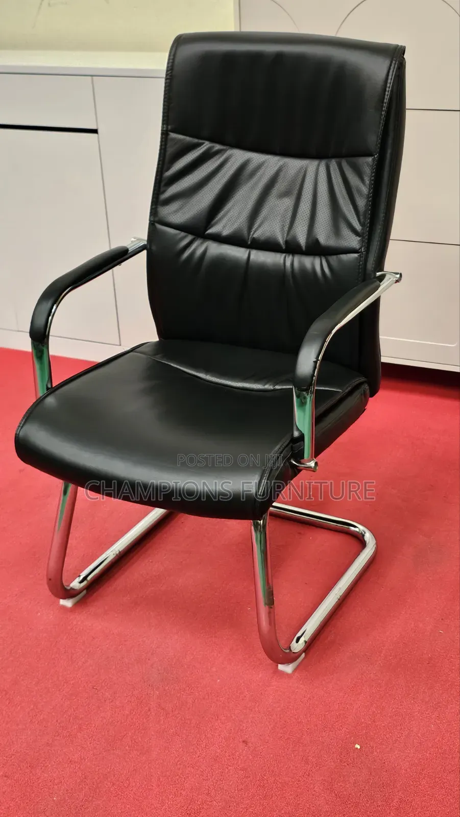 Executive Leather Cantilever Chair