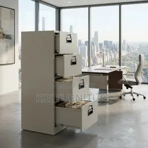 Office Cabiinet; 4 Drawer File Steel Cabinet Each With Key Lock
