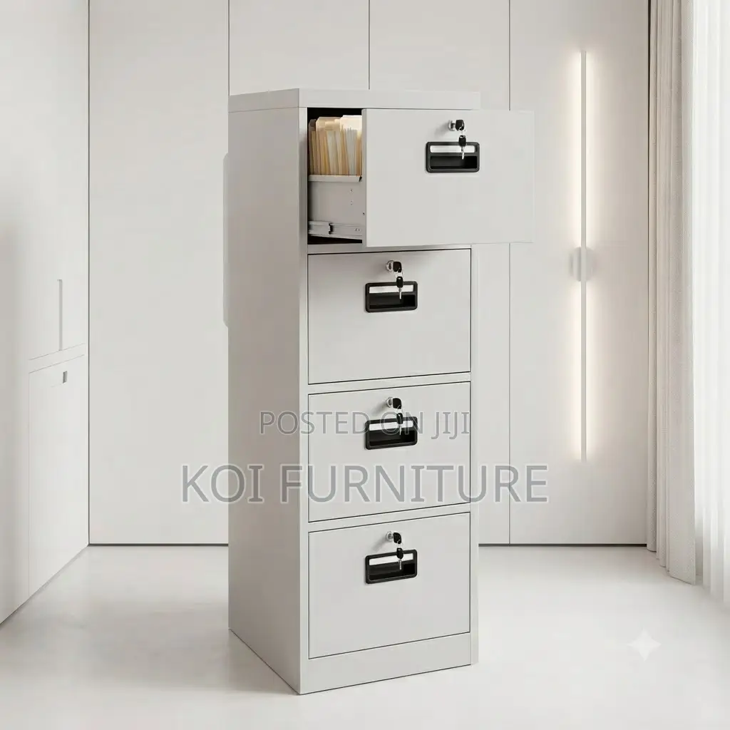 Office Cabiinet; 4 Drawer File Steel Cabinet Each With Key Lock