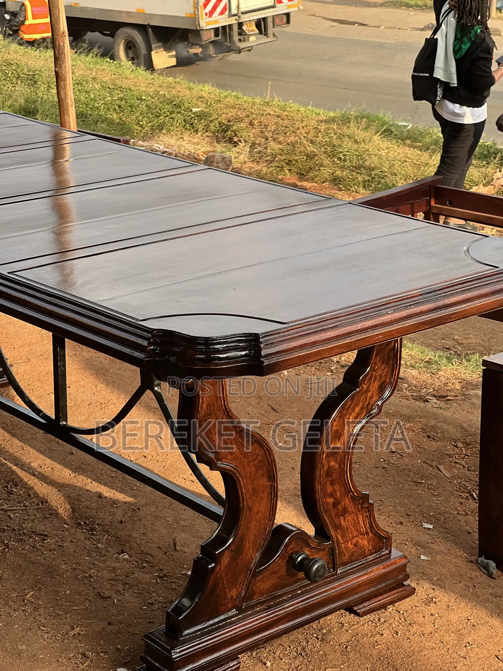 Solid Mahogany Dining Table 96”L X 42”W X 32”H | Hnadmade