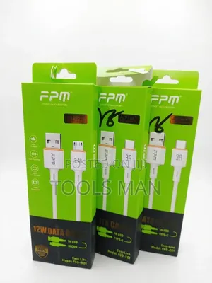 FPM 1M USB Data Cable Fast Charger Type-C Micro.