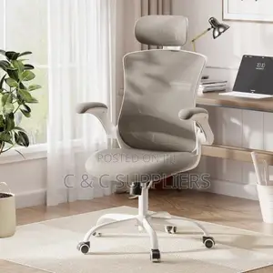 Mesh Task Chair With Flip-Up Arms
