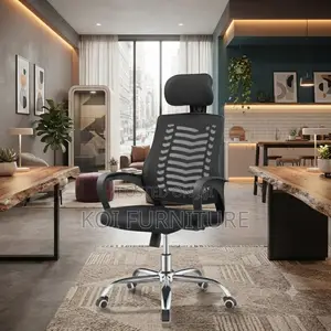 Office Chairs; Headret Office Chair Made of Premium Fabric