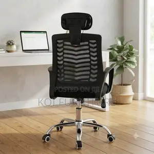 Office Chairs; Headret Office Chair Made of Premium Fabric
