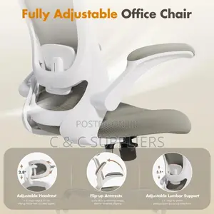 Mesh Task Chair With Flip-Up Arms
