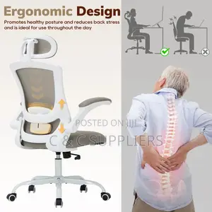 Mesh Task Chair With Flip-Up Arms