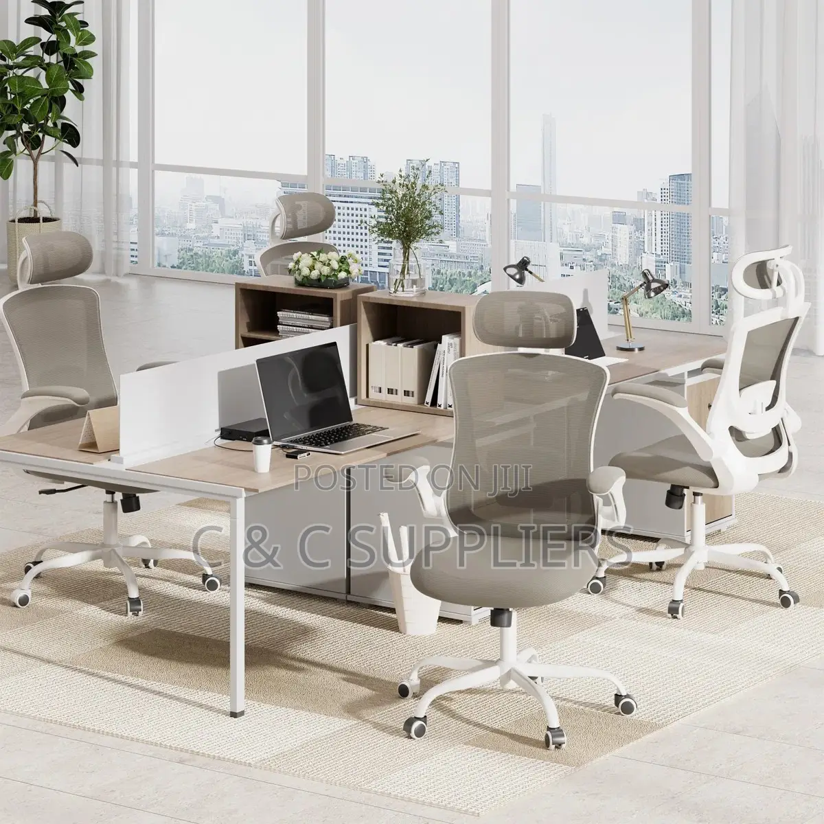 Mesh Task Chair With Flip-Up Arms