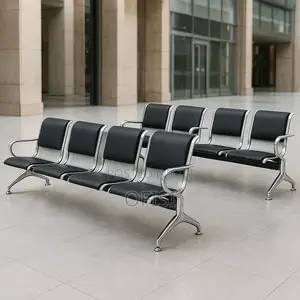 Waiting Bench; 4 Seater Padded Office Waiting Bench
