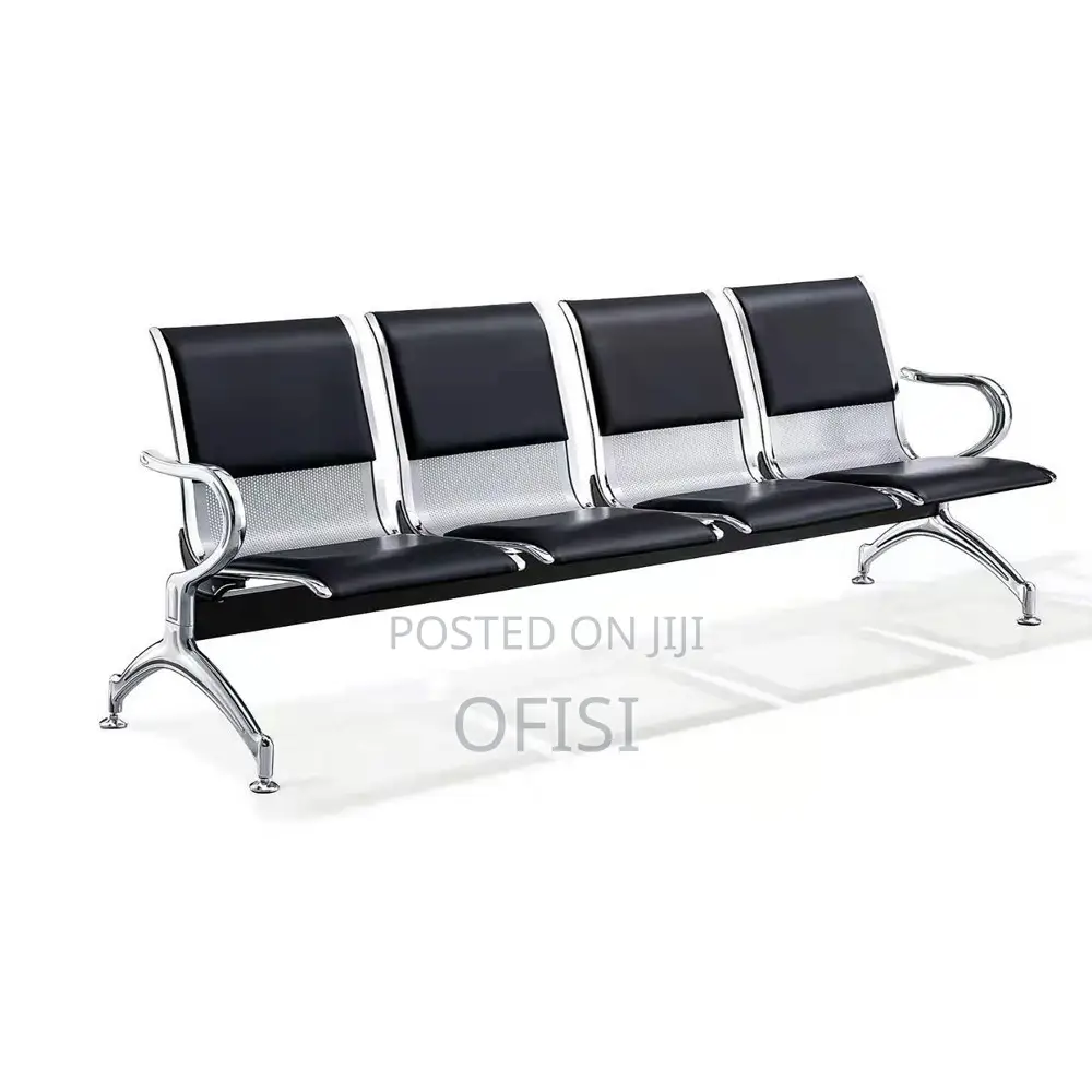 Waiting Bench; 4 Seater Padded Office Waiting Bench
