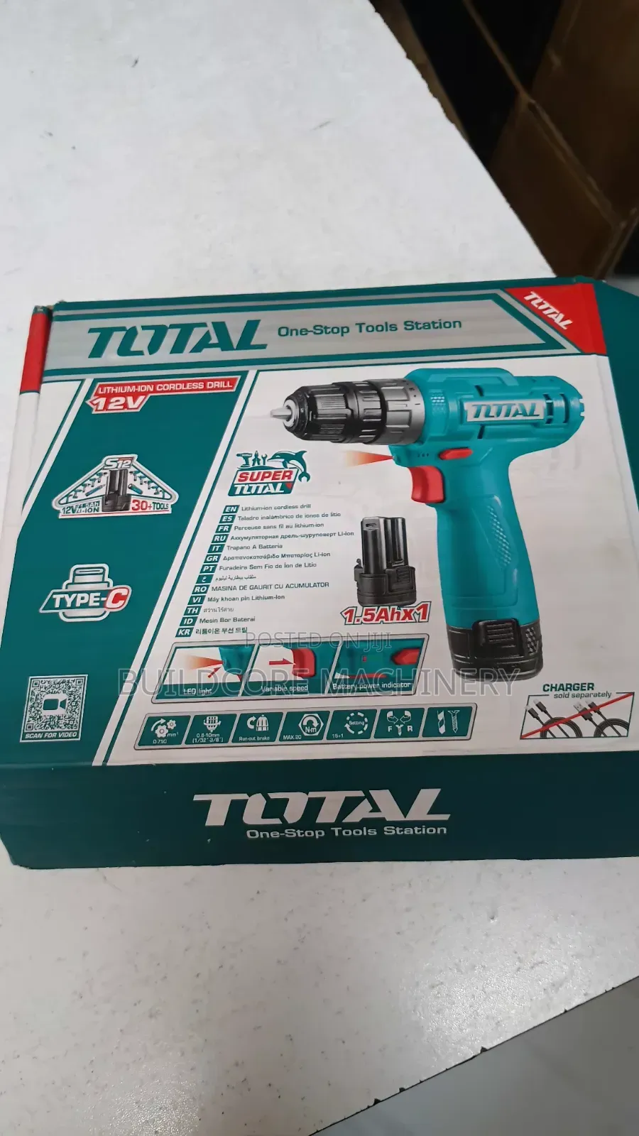 Total Lithium Ion Cordless Drill 1.5Ah
