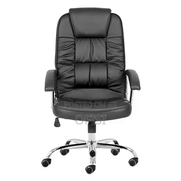 Office Chair; Leather High Back Office Seat