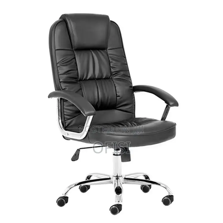 Office Chair; Leather High Back Office Seat