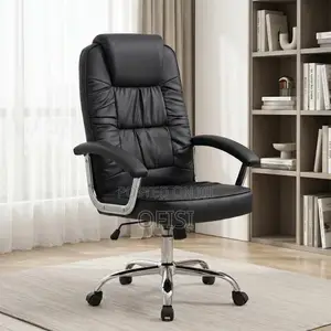 Office Chair; Leather High Back Office Seat
