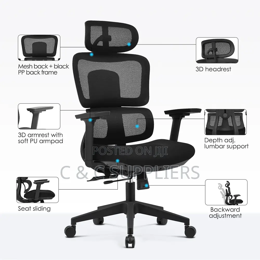 Orthopedic High Back Boss Mesh Seat.