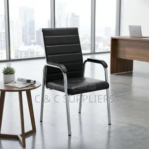 Leather Conference Chair With Armrest