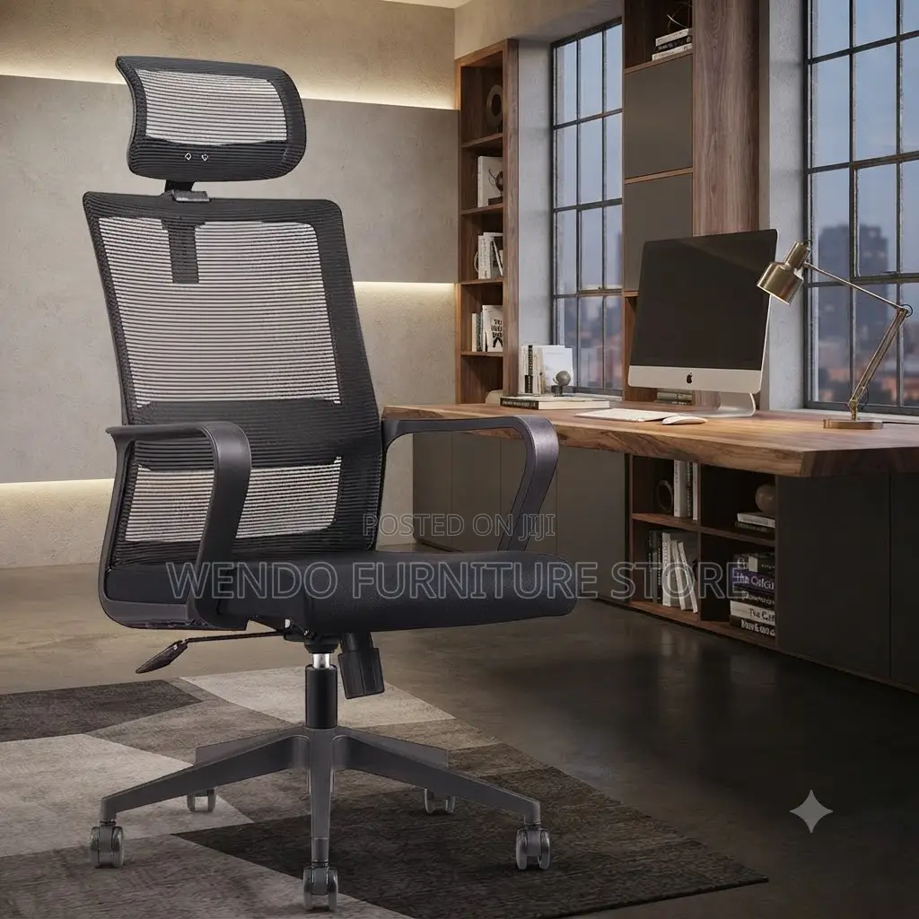 Office Chairs; High Backrest Ergonomic Office Fabric Station Seat
