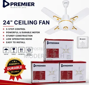 Premier 24-Inch Ceiling Fan – High-Speed Energy-Saving Air Circulator