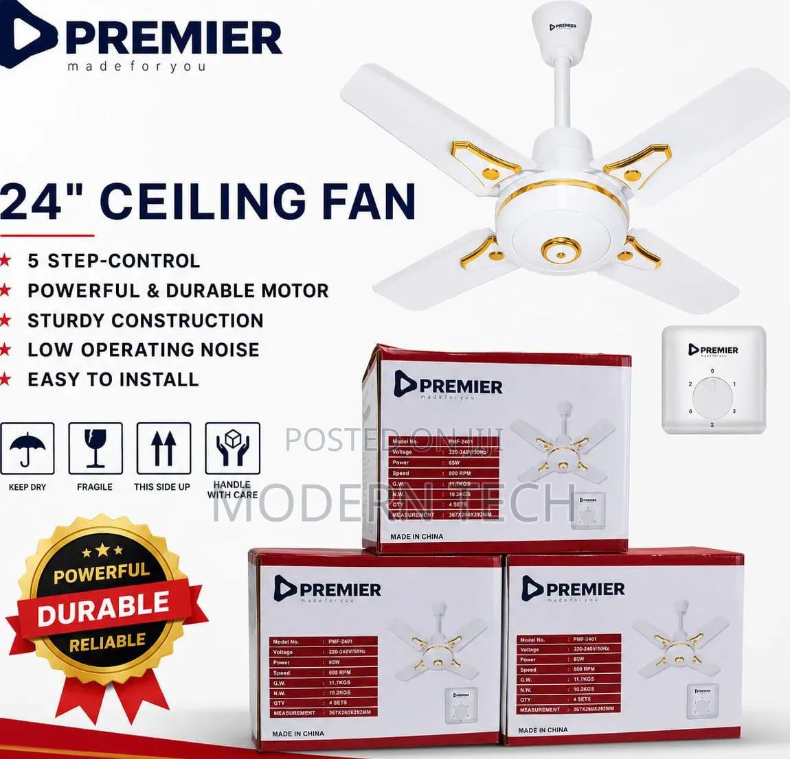 Premier 24-Inch Ceiling Fan