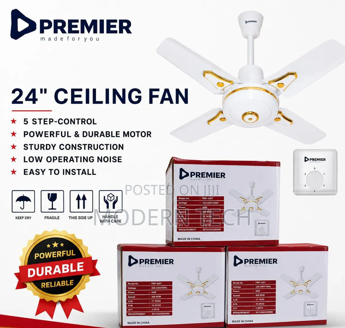 Premier 24-Inch Ceiling Fan