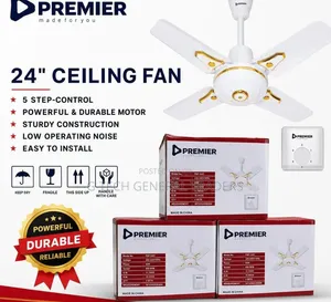 Premier 24inch Heavy Gauge 5-Speed Ceiling Fan(1 Year Warranty)