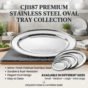 CJ1187 Steel Oval Tray_b
