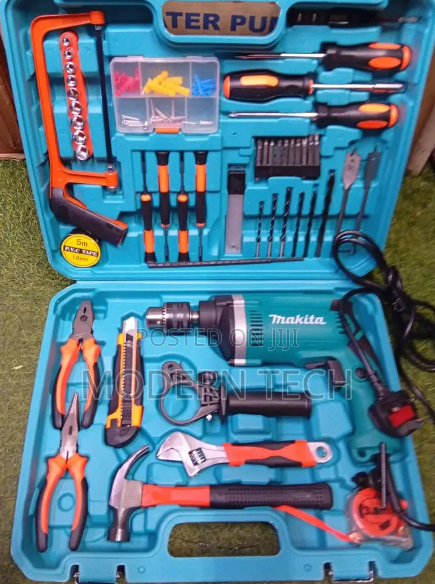 Makita Professional 710W Corded Impact Drill – Complete Tool Kit