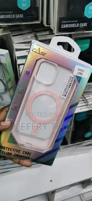 iPhone 11 Pro Protective Case Features a Pink Magnetic Ring