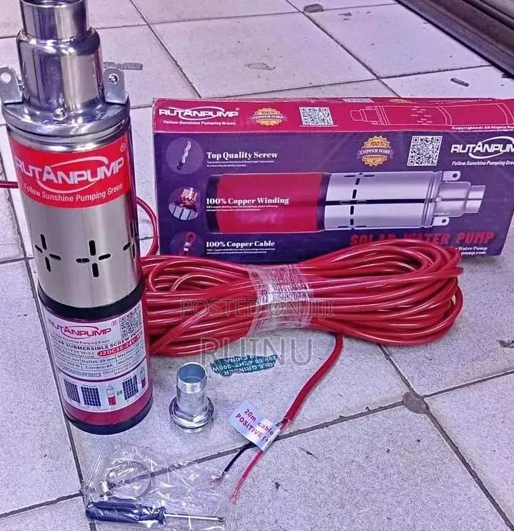 JANPUMP Solar Submersible Screw Pump (Model: 3dcs3-24v-50)