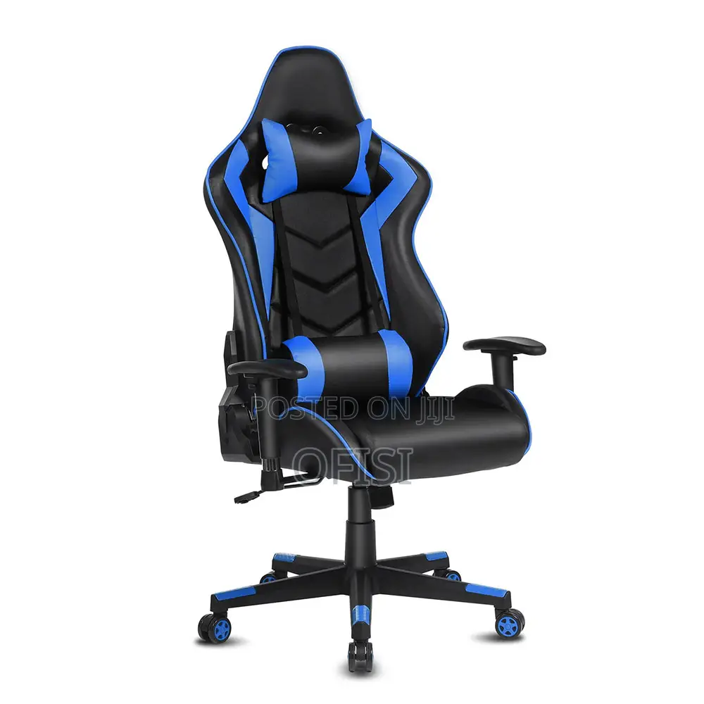 Gaming Chair - Black, Red, Blue Gold Colors