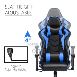 Gaming Chair - Black, Red, Blue Gold Colors