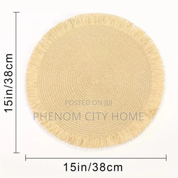 Natural Jute Round Tablemats - thumbnail 3