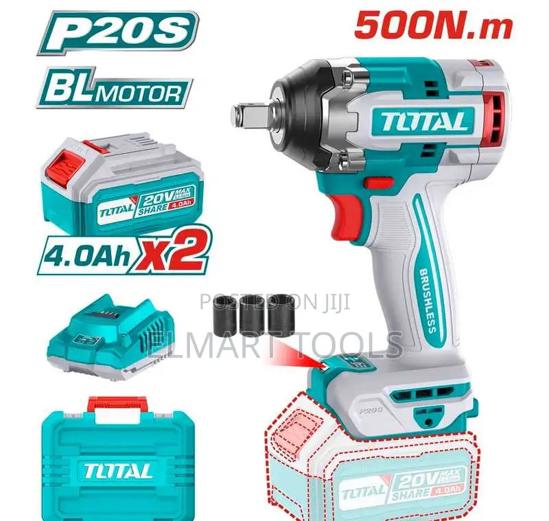 Total TIWLI2050 Cordless Impact Wrench 500Nm
