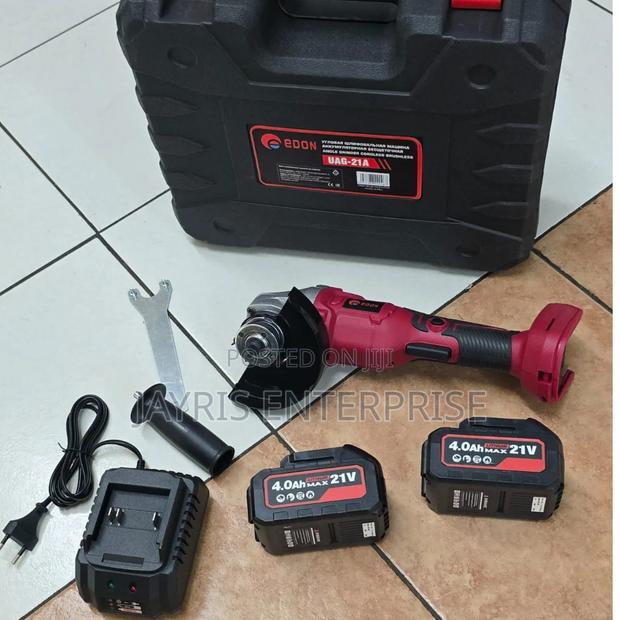 Edon 4.5" Cordless Angle Grinder 2pcs 4.0ah 10cell Original Battery