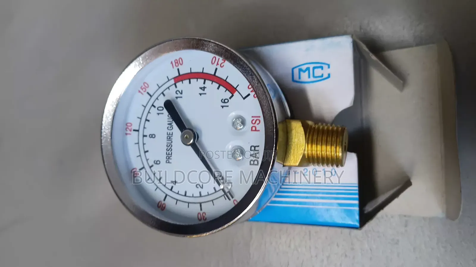 Pressure Gauge 16bar 240psi Dual Scale Pressure Gauge
