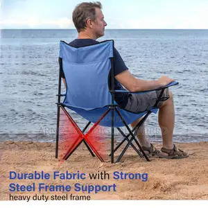 Portable Foldable Metallic Frame Waterproof Canvas Camping Chair