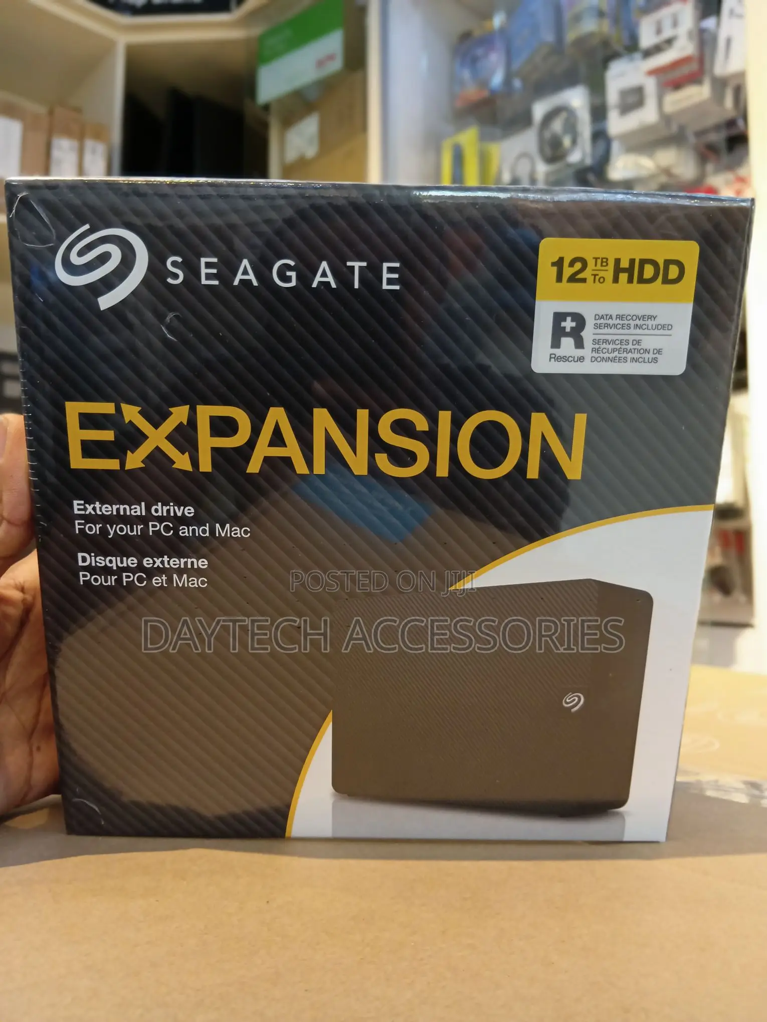 Seagate 12TB Expansion Desktop USB 3.0 External Hard Drive in Black