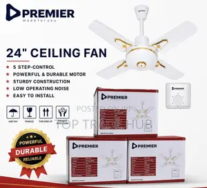 Premier Ceiling Fan 24inch 5 Step Control Speed