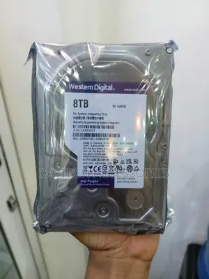 8TB Western Digital WD Purple Surveillance Hard Drive.