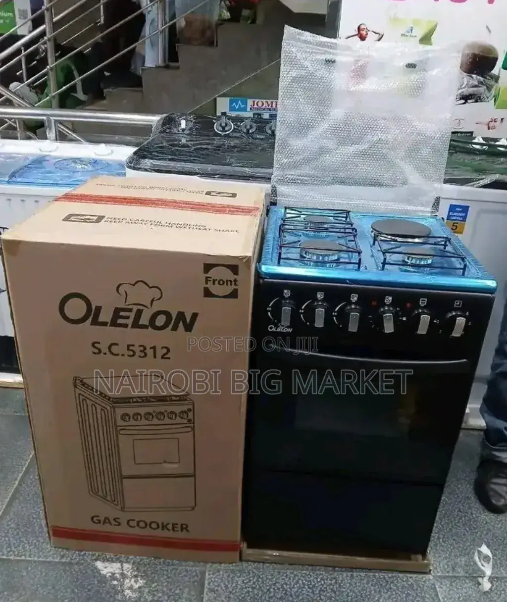 Olelon 3+1 Gas Cooker With Gas Oven