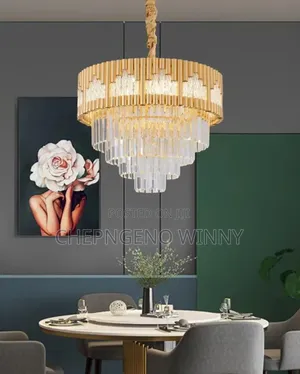 Elegant Round Crystals Chandelier