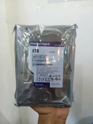 WD 8TB Surveillance Hard Disk Drive 3.5 Inch for CCTV Camera.