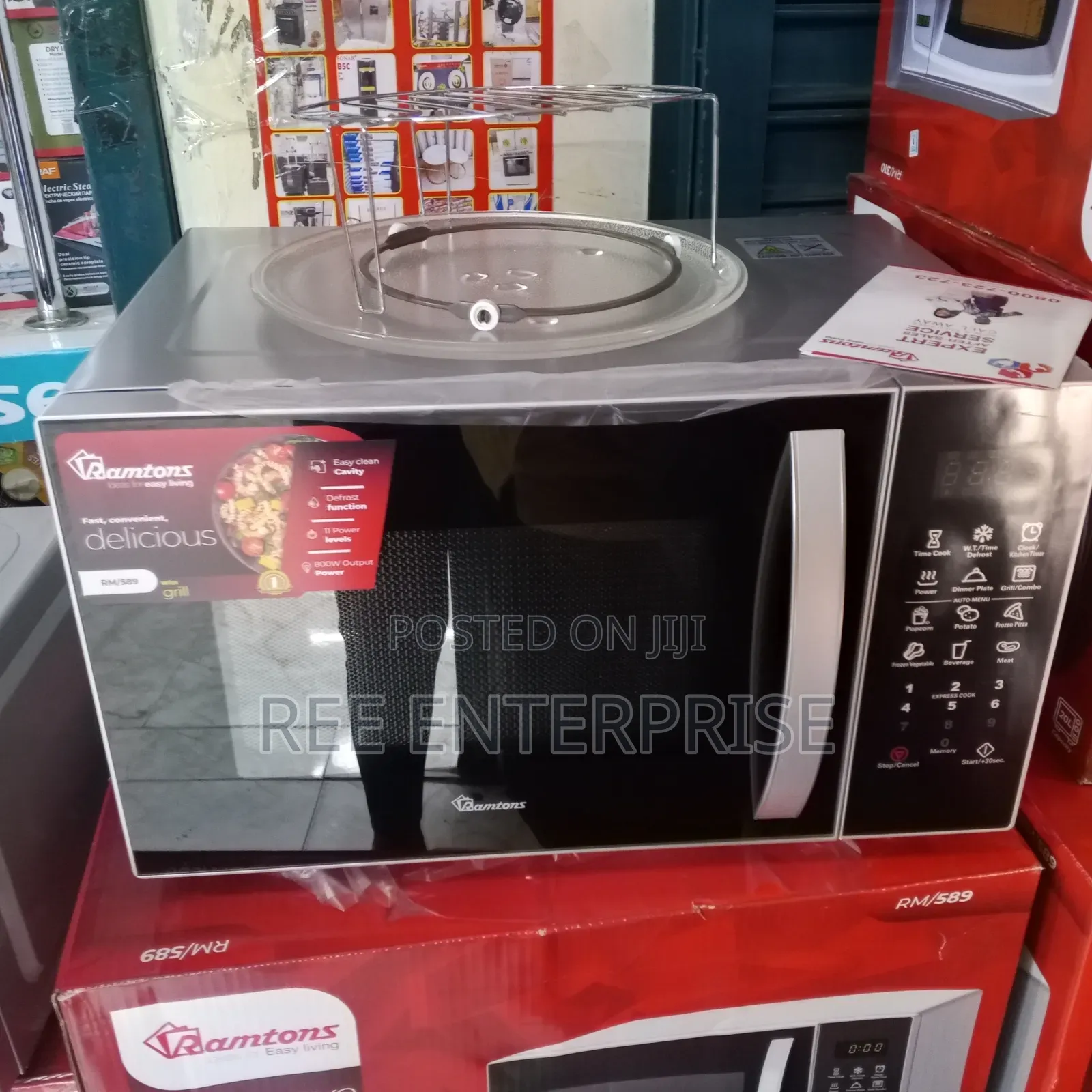 Digital*Ramtons *23*Litres RM589 Microwave With Grill RM589 (SILVER)
