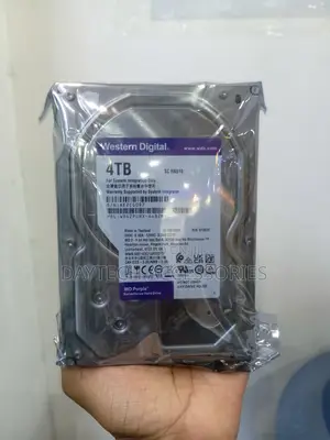 Western Digital WD Purple 4TB Surveillance Hard Disk Drive.