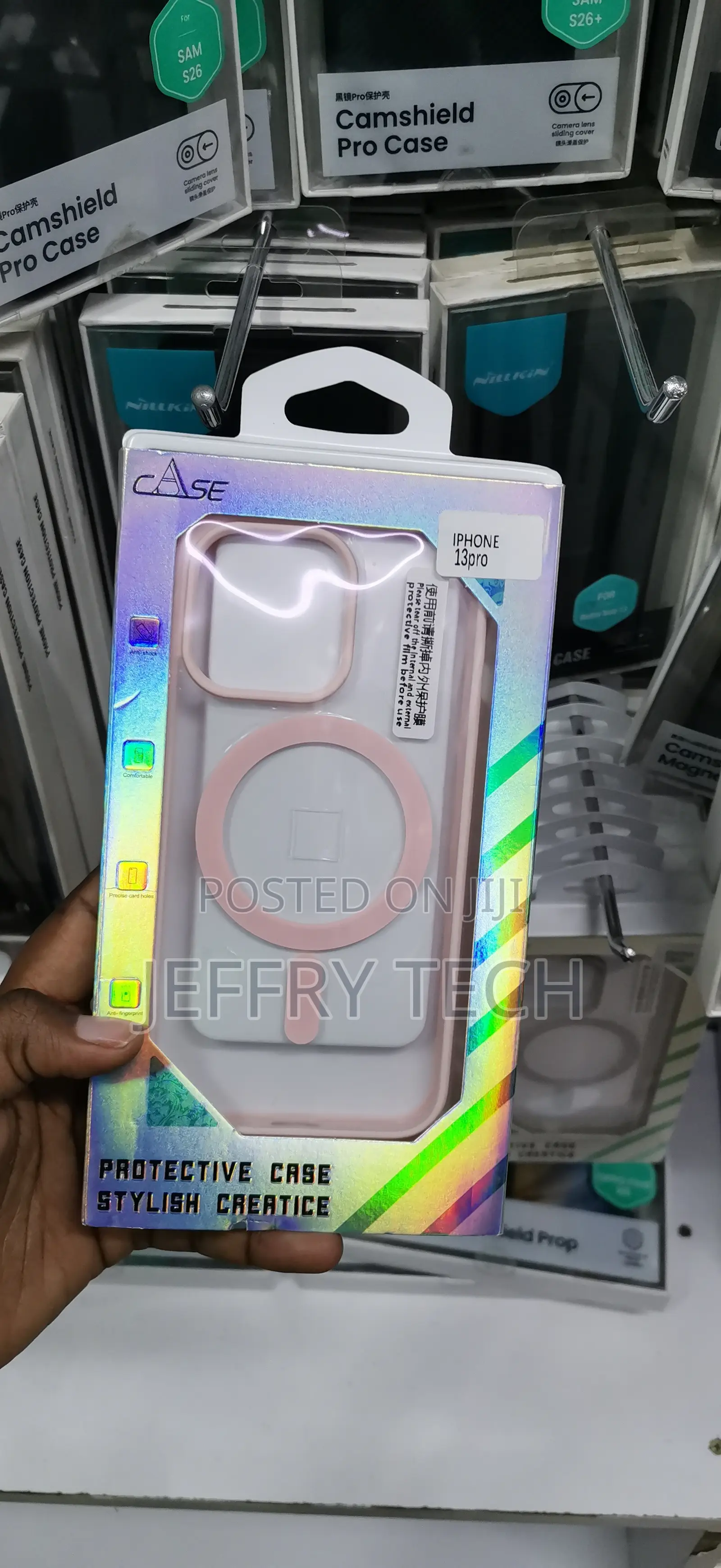 iPhone 13 Pro, Featuring Pink Edges Cover