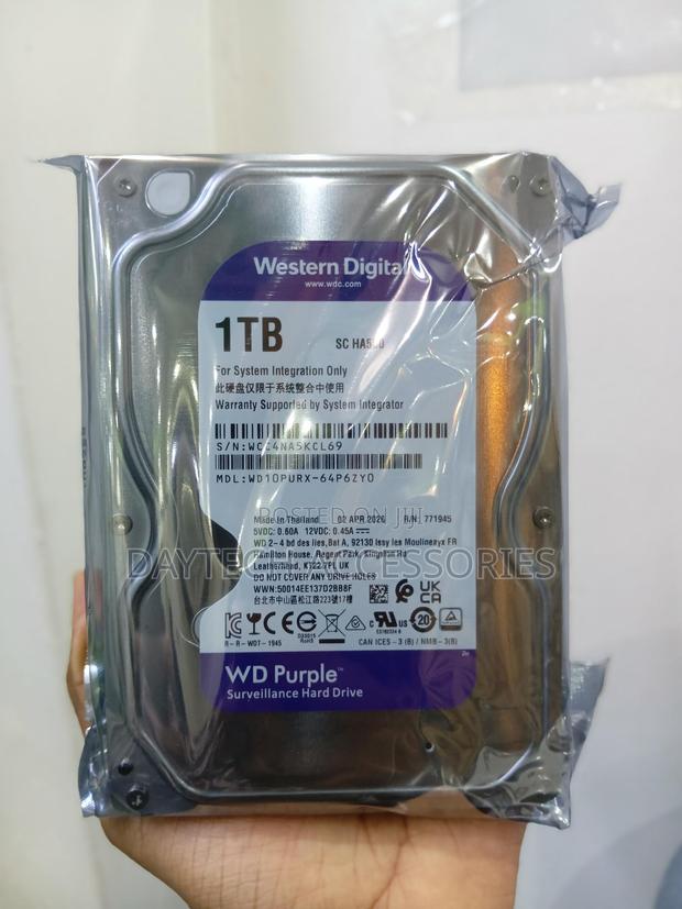 Western Digital WD Purple 1TB Surveillance Hard Drive WD10PURX-64P6ZY0